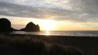 Piha, New Zealand. - Global Media Pro Surf Team Zen and Tane Wallis at the 2012 Surfing Nationals.