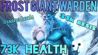 ESO This is a True Monster! 73K Health Frost Giant Warden PVP Build Necrom 2023