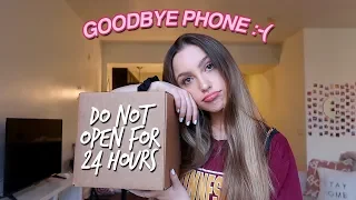 going without my phone for 24 hours... *challenge*