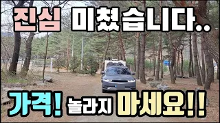 세상에! 전부 공짜? 데크 포함 화장실 까지? 엄청난 가성비 캠핑! 제발 비싼 돈 들이지 마세요! Korea camping channel