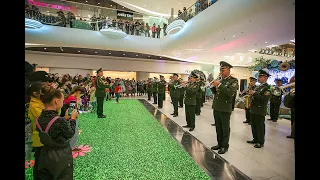 Christmas flash mob «Carol of Bells» of cadets of the National Academy of the National Guard