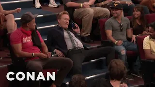 Conan Confiscates An Audience Member's Phone | CONAN on TBS