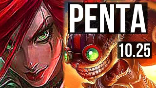 KATARINA vs ZIGGS (MID) (DEFEAT) | Penta, 500+ games | EUW Diamond | v10.25