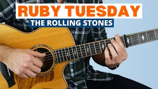 How to Play Ruby Tuesday by The Rolling Stones - Fingerstyle Guitar Lesson