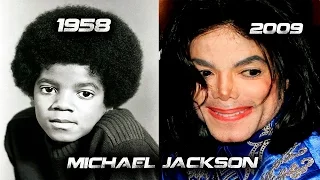 The Evolution Of Michael Jackson’s Face 1958 FROM 2009