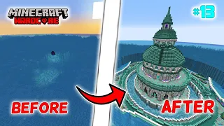 I Transformed an Entire Ocean Monument In Hardcore Minecraft! #13