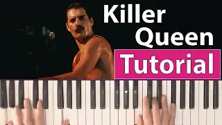 Como tocar "Killer Queen"(Queen) - Piano, tutorial, partitura y mp3