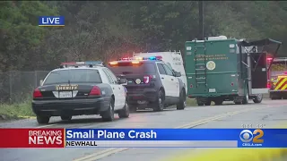 Small Plane Crashes Near 5 Freeway In Newhall Pass