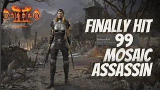 Hit level 99 on Mosaic Assassin! - Diablo 2 Resurrected on PS5