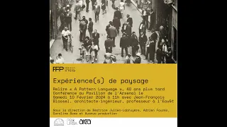 Expérience(s) de paysage : A pattern language