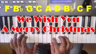 How To Play We Wish You A Merry Christmas - Easy Piano Tutorial