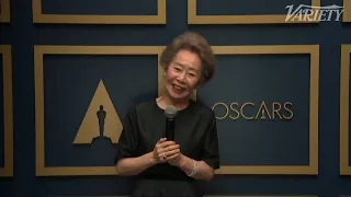 Yuh-Jung Youn on Supporting Actress Oscar Win and Finally Meeting 'Minari' Producer Brad Pitt