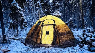 Hot Tent Winter Camping