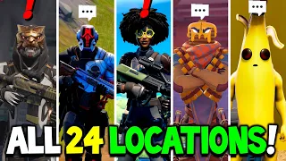 Fortnite ALL 24 Bosses NPC's & Exotics Weapons in Fortnite Chapter 3 Season 2!