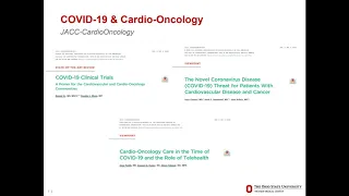 September 2020 Covid 19 Issues and Cardio Oncology Webinar