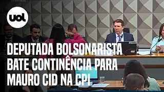 CPI do 8/1: Deputada bolsonarista bate continência para Mauro Cid em sessão de depoimento