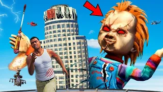 Scary CHUCKY Doll Vs FRANKLIN Fight In GTA 5 - Epic Doll