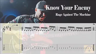 Know Your Enemy - Rage Against The Machine | Guitar Tab