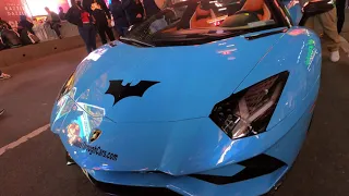 Times Square Car Show | Lamborghini models Blue