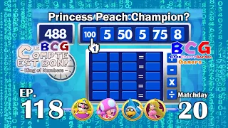 BCG Le Compte est Bon! King of Numbers EP 118 MD 20 Wario, Toadette, Kamek, Peach