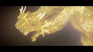 三頭金龍-天之神-千年龍王-王者基多拉vs哥吉拉