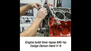 Time-Lapse 840 hp V-8 Engine build