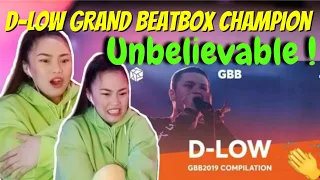 D-LOW | Grand Beatbox Battle Champion 2019 Compilation - REACTION VIDEO 👏 UNBELIEVABLE 🔥