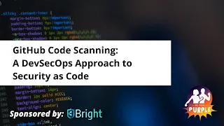 GitHub Code Scanning: A DevSecOps Approach to Security as Code