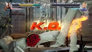 Tekken 7 Heihachi side throw Freefall to OTGF in actual online match