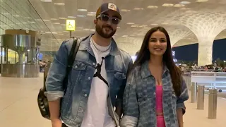 Jasmin Bhasin with Aly Goni spotted at Mumbai Airport | Shudh Manoranjan