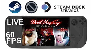 Devil May Cry 1 HD Collection on Steam Deck/OS in 800p 60Fps (Live)