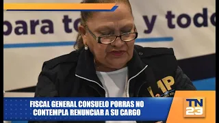 Fiscal General Consuelo Porras no contempla renunciar a su cargo