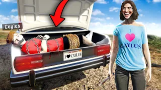 Caylus ESCAPES The CRAZY FAN GIRL in GTA 5!