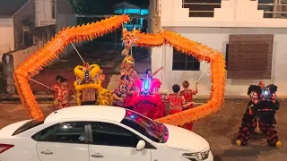 3 Traditional Lion Dance with Dragon Dance