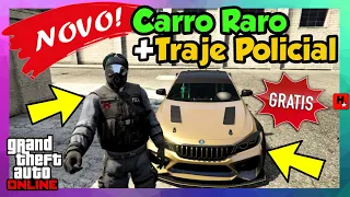 GTA 5: COMO OBTER CARRO RARO ➕ 👮‍♂️ PEGAR TRAJE DA POLICIA GRÁTIS (SOLO)