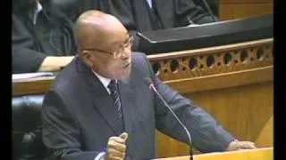 President Jacob Zuma answering questions in Parliament