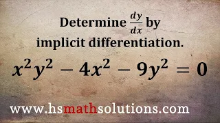 Using Implicit Differentiation to Find dy/dx (Example)