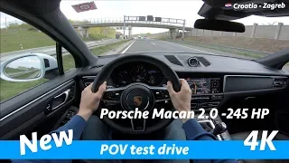 Porsche Macan 2019 - POV test drive in 4K | 2.0 - 245 HP