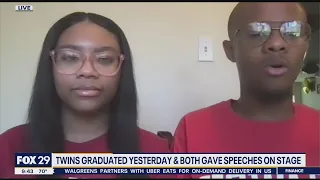 Twins graduate valedictorian and salutatorian at Philadelphia high school