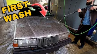 Cleaning an ABANDONED Volvo 940 Turbo! (And Breaking Down)