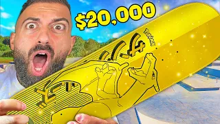 My Search For The Gold $20,000 Charizard Skateboard...