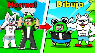 ¡ROBLOX pero TE CONVIERTES en TODO LO QUE DIBUJAS! 🎨😂 Momentos Divertidos con LOS PANAS