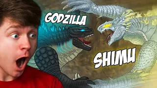 Reacting to GODZILLA vs TITANUS SHIMU! (Godzilla x Kong)