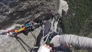 The Nose (El Capitan) - Aid Climbing - Pitch 14 Boot Flake