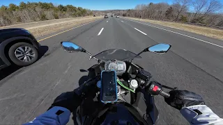 Can the Ninja 400 Handle The Highway? | First Time On The Highway as a Beginner | POV