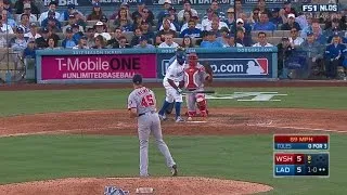 WSH@LAD Gm4: Toles reaches on 11th HBP of series
