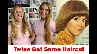 Twins get the Same Haircut from Early 80s!!!