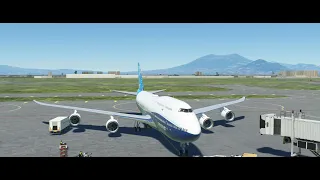 MSFS 2020 new update default Boeing 747-8I flight