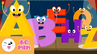 Learn the letters A to Z | THE ALPHABET | Compilation - Phonics For Kids