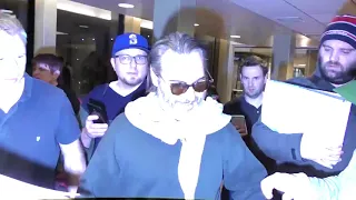 Joaquin Phoenix arriving to Sundance Film Festival at Salt Lake City airport in utah mp4 HD